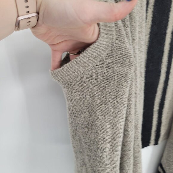 Banana republic womens medium open front draped water fall cardigan wool alpaca - Picture 2 of 9